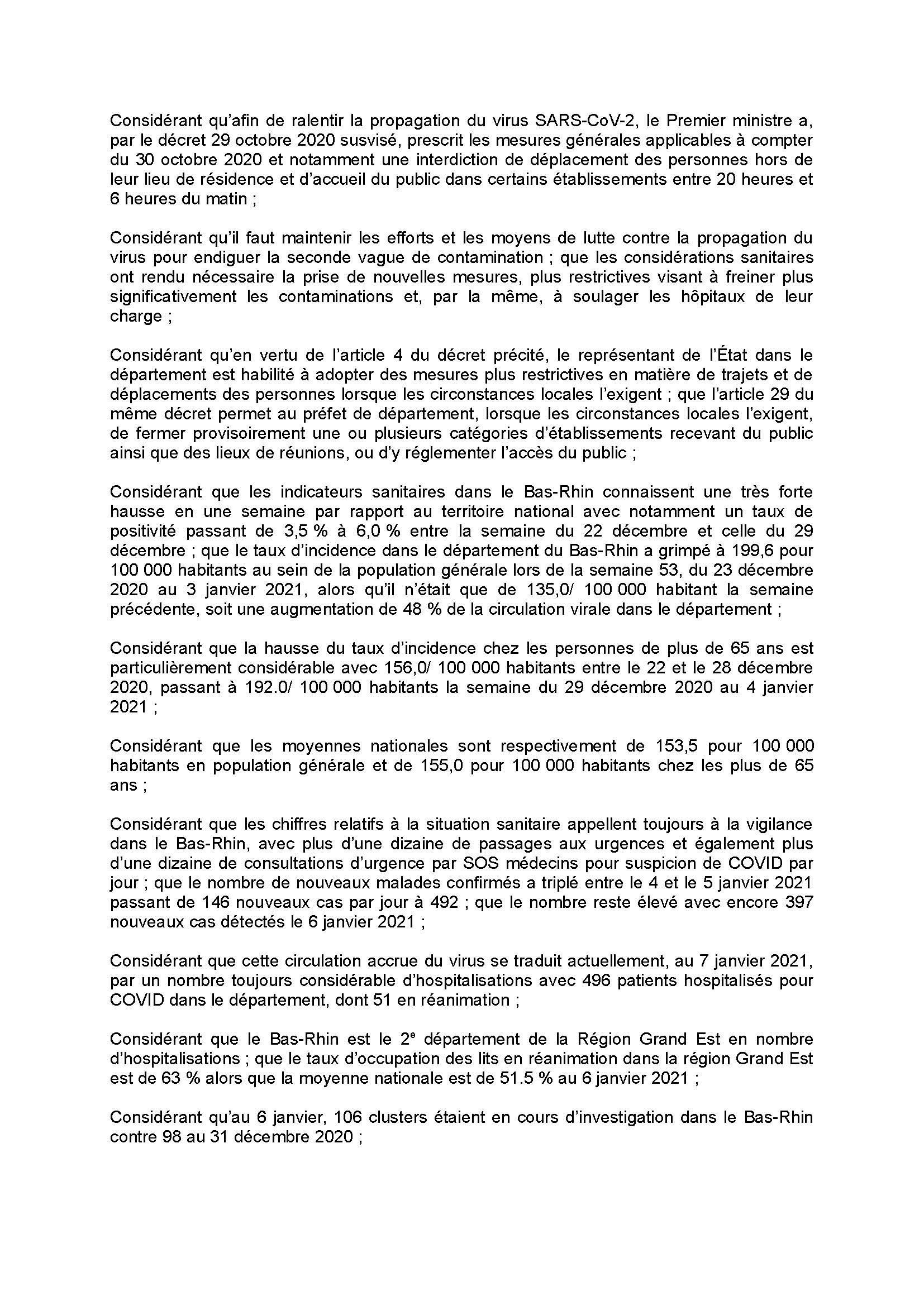 Arrêté préfectoral du 9 janvier 2021 Page 2