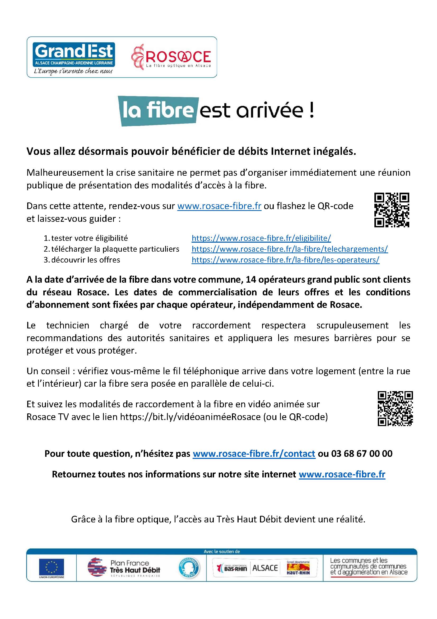 Flyer la fibre arrive chez vous ROSACE Covid19 V sept2020